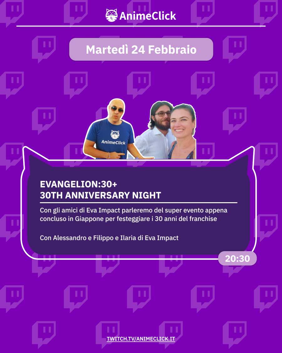 AnimeClick su Twitch: programma dal 23 febbraio all'1 marzo